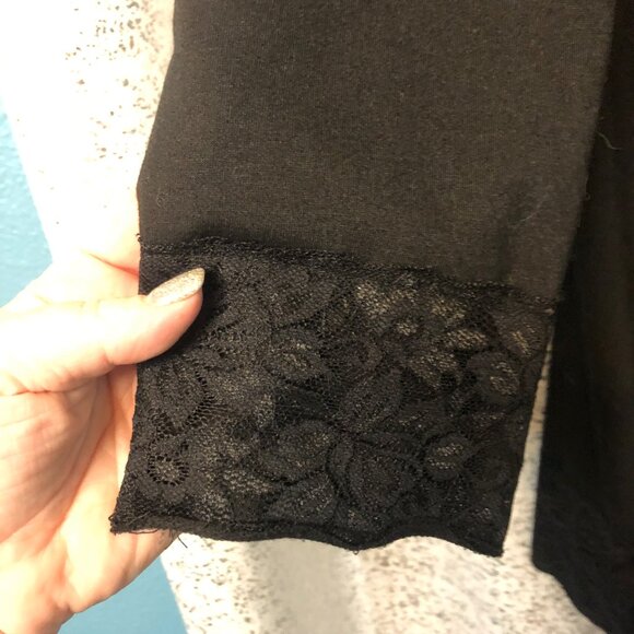 Mansilifei Black Gothic Lace-Trim Hooded Corset-Back Jacket – Size 5XL (Asian) - Picture 3 of 10